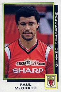 Cromo Paul McGrath - UK Football 1985-1986 - Panini