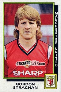 Cromo Gordon Strachan - UK Football 1985-1986 - Panini
