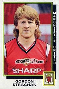 Sticker Gordon Strachan - UK Football 1985-1986 n. 191 - Panini