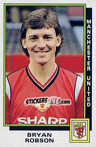 Sticker Bryan Robson - UK Football 1985-1986 - Panini