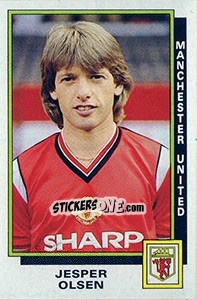Figurina Jesper Olsen - UK Football 1985-1986 - Panini