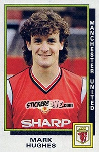 Sticker Mark Hughes - UK Football 1985-1986 n. 195 - Panini