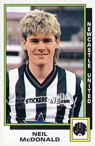 Figurina Neil McDonald - UK Football 1985-1986 - Panini