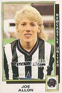 Figurina Joe Allon - UK Football 1985-1986 - Panini