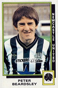 Cromo Peter Beardsley - UK Football 1985-1986 - Panini