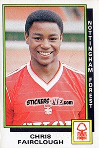 Figurina Chris Fairclough - UK Football 1985-1986 - Panini