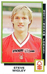 Sticker Steve Wigley - UK Football 1985-1986 n. 225 - Panini