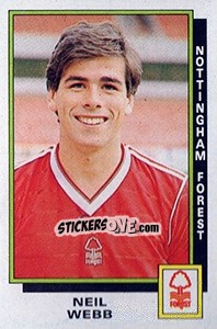Cromo Neil Webb - UK Football 1985-1986 n. 226 - Panini