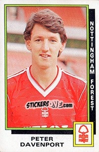 Cromo Peter Davenport - UK Football 1985-1986 - Panini