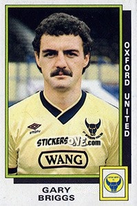 Figurina Gary Briggs - UK Football 1985-1986 n. 234 - Panini
