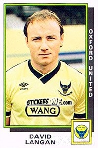 Sticker David Langan - UK Football 1985-1986 - Panini