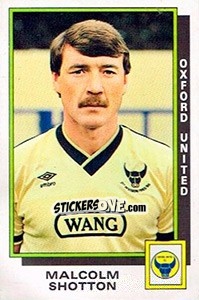 Sticker Malcolm Shotton - UK Football 1985-1986 - Panini