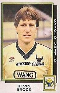 Sticker Kevin Brock - UK Football 1985-1986 - Panini