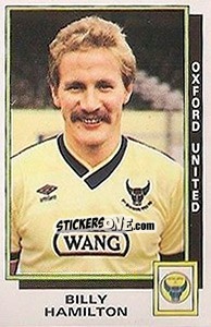 Sticker Billy Hamilton - UK Football 1985-1986 - Panini