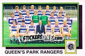 Sticker Team - UK Football 1985-1986 - Panini