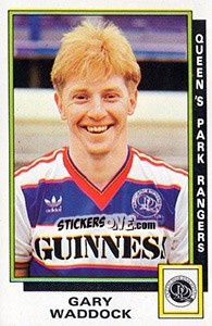Sticker G. Waddock - UK Football 1985-1986 - Panini