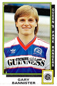 Sticker G. Bannister - UK Football 1985-1986 - Panini