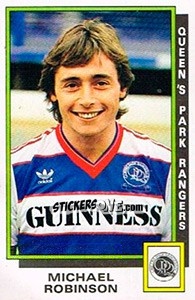 Sticker Michael Robinson - UK Football 1985-1986 - Panini