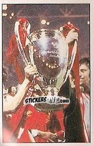 Sticker Emlyn Hughes (Liverpool v Bruges) - UK Football 1985-1986 - Panini