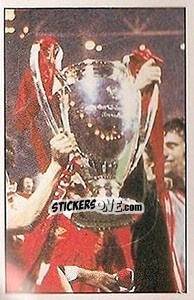 Sticker Emlyn Hughes (Liverpool v Bruges) - UK Football 1985-1986 n. 264 - Panini