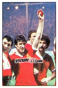 Sticker Ray Kennedy (Liverpool v Bruges) - UK Football 1985-1986 - Panini