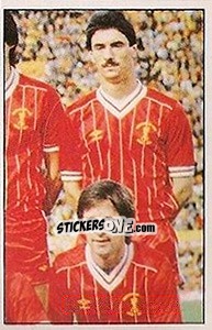 Figurina Ian Rush and Ronnie Whelan (Liverpool) - UK Football 1985-1986 - Panini