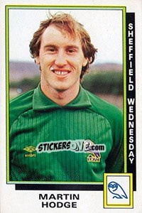 Sticker Martin Hodge - UK Football 1985-1986 - Panini