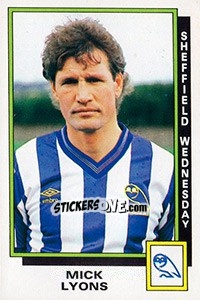 Figurina Mick Lyons - UK Football 1985-1986 - Panini