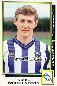 Figurina Nigel Worthington - UK Football 1985-1986 - Panini