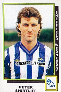 Sticker Peter Shirtliff - UK Football 1985-1986 - Panini