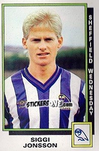 Cromo Siggi Jonsson - UK Football 1985-1986 - Panini