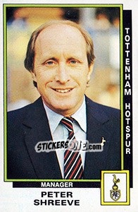 Figurina Peter Shreeve - UK Football 1985-1986 - Panini