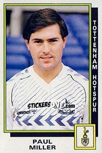 Sticker Paul Miller - UK Football 1985-1986 - Panini