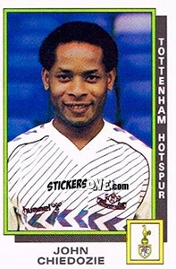 Sticker John Chiedozie - UK Football 1985-1986 - Panini