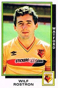 Cromo Wilf Rostron - UK Football 1985-1986 - Panini