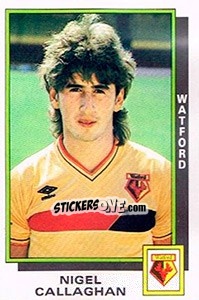 Cromo Nigel Callaghan - UK Football 1985-1986 - Panini