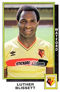Figurina Luther Blissett - UK Football 1985-1986 n. 353 - Panini