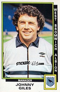 Figurina Johnny Giles - UK Football 1985-1986 - Panini