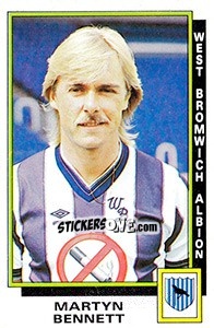 Cromo Martyn Bennett - UK Football 1985-1986 - Panini