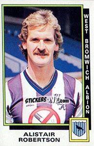 Cromo Alistair Robertson - UK Football 1985-1986 - Panini