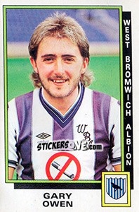 Sticker Gary Owen - UK Football 1985-1986 - Panini