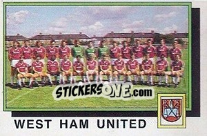 Figurina Team - UK Football 1985-1986 - Panini