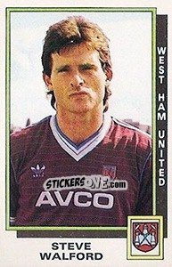 Figurina Steve Walford - UK Football 1985-1986 - Panini