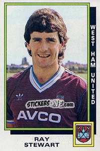 Cromo Ray Stewart - UK Football 1985-1986 - Panini