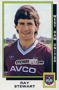 Sticker Ray Stewart - UK Football 1985-1986 n. 380 - Panini