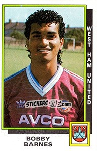 Sticker Bobby Barnes - UK Football 1985-1986 n. 383 - Panini