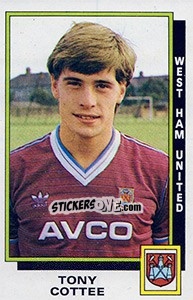 Cromo Tony Cottee - UK Football 1985-1986 - Panini