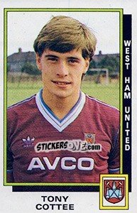 Sticker Tony Cottee - UK Football 1985-1986 n. 385 - Panini