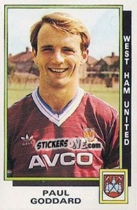 Sticker Paul Goddard - UK Football 1985-1986 - Panini