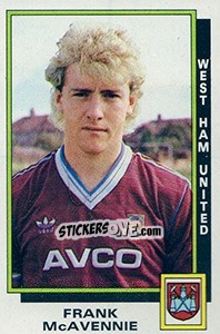 Sticker Frank McAvennie - UK Football 1985-1986 n. 387 - Panini